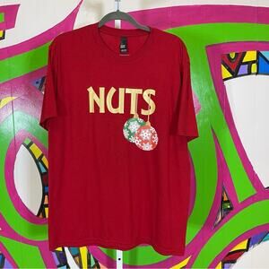 District, Nuts Christmas Decoration T-Shirt. Size Large. In excellent condition!